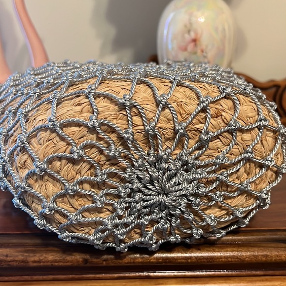 🎉HP🎉NWT J Crew Basket Bag in Metallic Silver - Picture 6 of 13